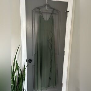 Green bridesmaid dress size small